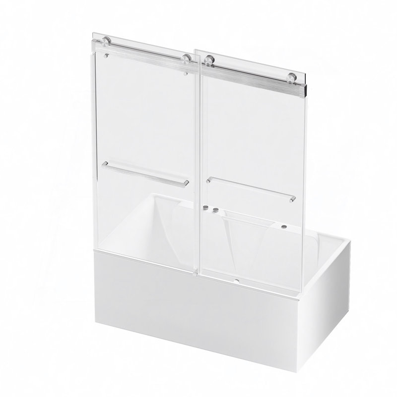 56 à 60 po X P 62 po Porte de baignoire coulissante double H