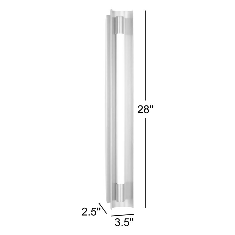 Carson 1 - Light LED Bath Bar, Burnished Brass