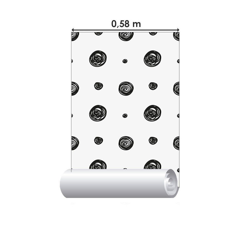 Rouleau de papier peint adhésif Kala, L 126 po x l 24 po