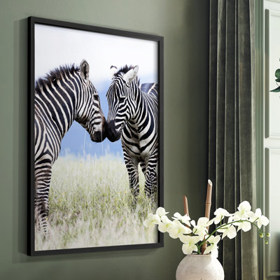 African Affection Framed Print - Solid Wood
