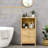 Bamboo Bathroom Floor Cabinet Organizer Tower With Multiple Shelves And Doors