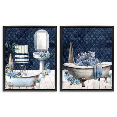 Ensemble de 2 cadres flottants Blue Bath