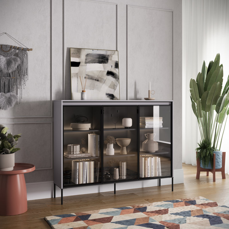 Amerion Console, Light Grey/Black