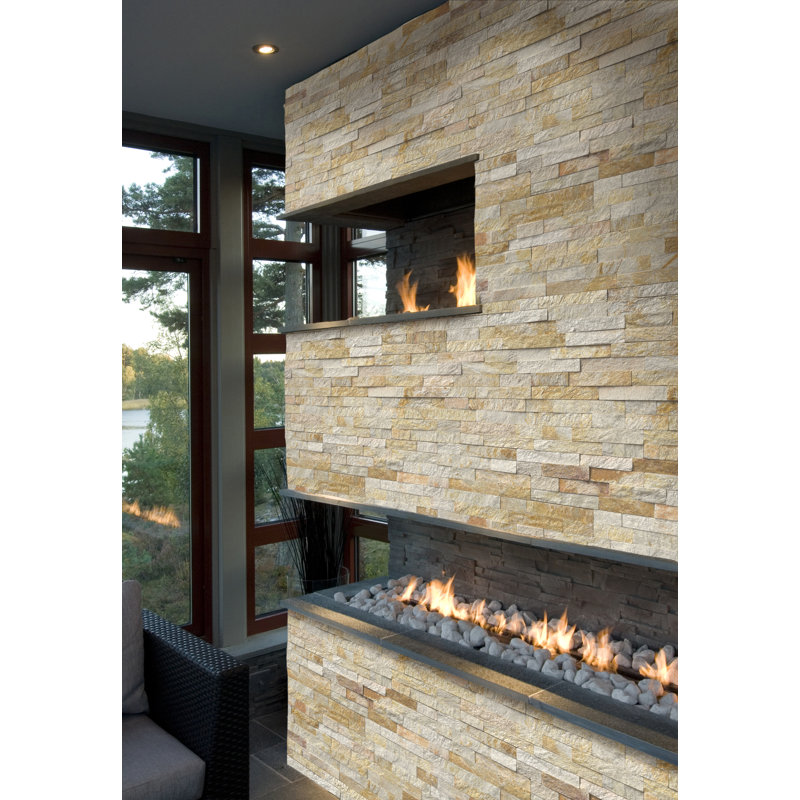 Stonecrest 6 in. x 18 in. Split Face Natural Stone Ledger Corner Wall Tile, Sunnyvale