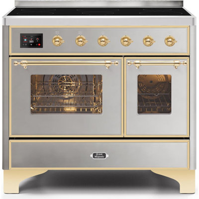 Cuisinière à induction 40 pouces avec 6 éléments à induction ILVE Majestic II Series (porte en verre)