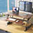 Mount-It Standing Desk Converter with 38" Desktop, Brown
