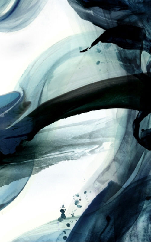 Melody Of Winter II Print by James McAllen, Glass Coat, 64" H x 40" W x 1.5" D