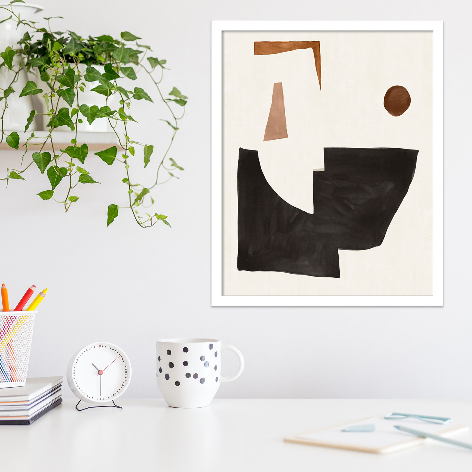 Blockway by Sozi, White, 17" W x 21" H