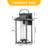Modern Outdoor Porch Lights, Black Wall Sconce Lanterns, Waterproof & Anti-rust (2-pack)