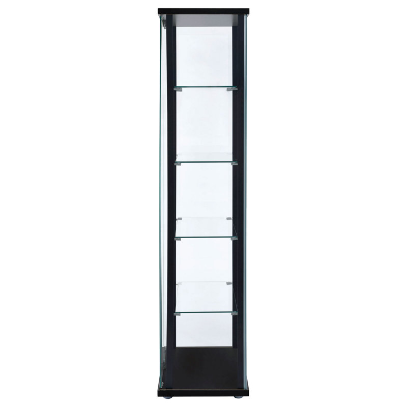 Lisa 23.75 " W Glass Curio Cabinet