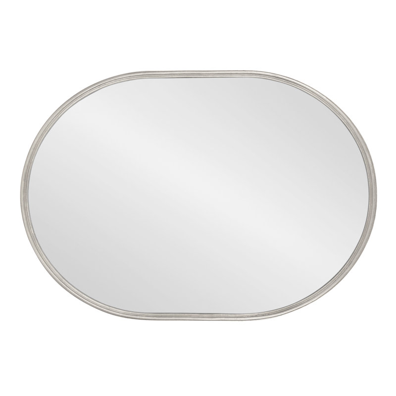 Miroir d'appoint mural Dashiya, Argent argent, 18 po x 24 po