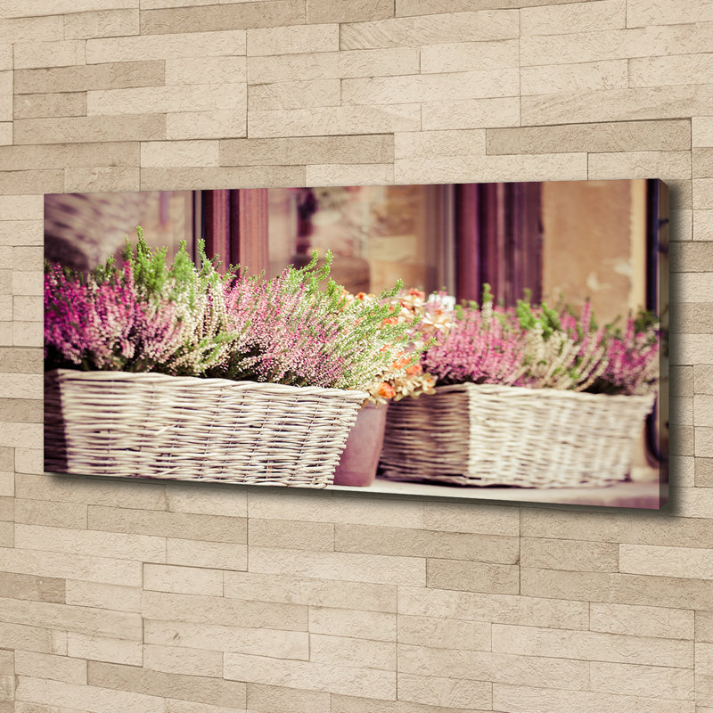 Lavender in a Pot 1 Piece Wrapped Canvas Wall Art