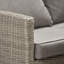 Outdoor Barbados Half Weave L-shape Corner Seating Set with Ceramic Table Top and Cushions-96734990