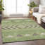 Tapis vert Prisco lavable à la machine de qualité supérieure-1316220995
