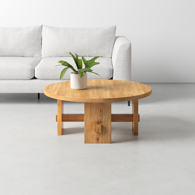 Santo Solid Wood Single Coffee Table, 16" H x 38" L x 38" W
