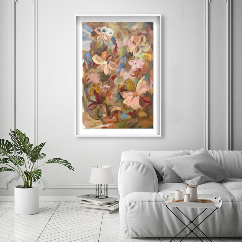 Moving Eden II Print by Oliver Gal, 16.5"H x 11.5"W, White Shadowbox