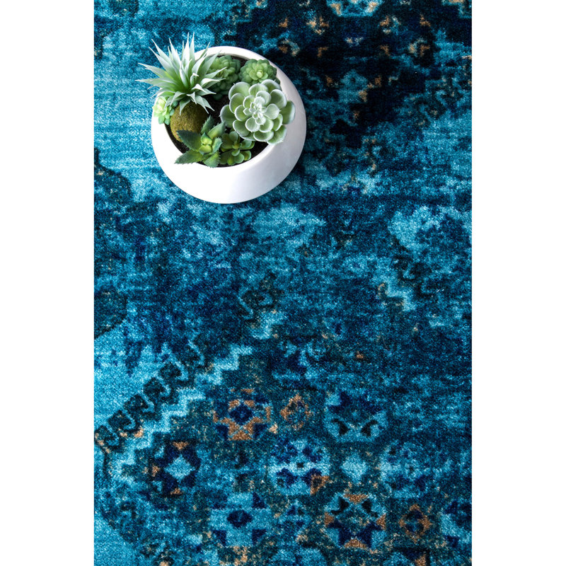 Abstract Indoor Rug, Rectangle 4'4" x 6'