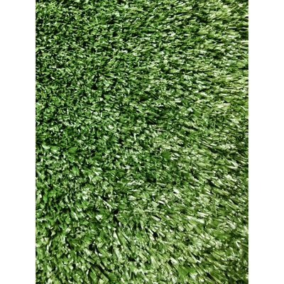 3Ft X 16Ft Thick Fake Grass Mat With Drainage Holes And Rubber Backing, Great For Indoor/Outdoor Pet Areas Lawn, Square Polypropylene Turf