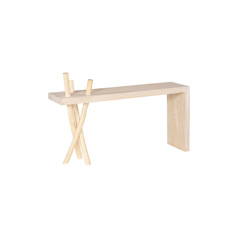 Branch Waterfall Console Table in Bleached