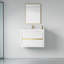 Meuble-lavabo de salle de bain avec comptoir et rangement - 30 po, meuble-lavabo de comptoir flottant élégant, hygiénique et élégant