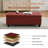 51" W Linen Upholstered Flip Top Storage Bench-503822501