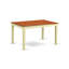 L'ensemble de table de salle à manger 6 pièces contient une table de salle à manger rectangulaire avec rallonge papillon et 4 chaises en bois avec banc, babeurre et cerise