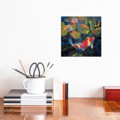Water Garden I - Wrapped Canvas Painting
