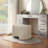 Buckler Round Storage Ottoman-179940572