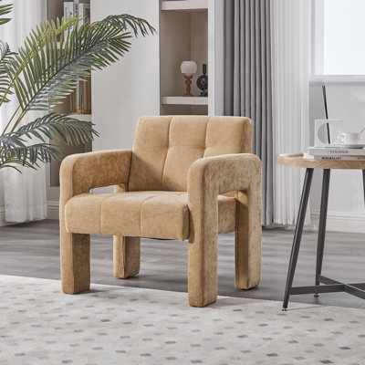 Fauteuil moderne minimaliste, fauteuil rembourré pour salon, chambre à coucher, bureau