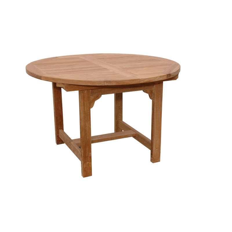 Bahama Outdoor Oval Teak Dining Table, 67" L 47" W