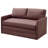 Modern Contemporary Fabric Upholstered Loveseat Sleeper