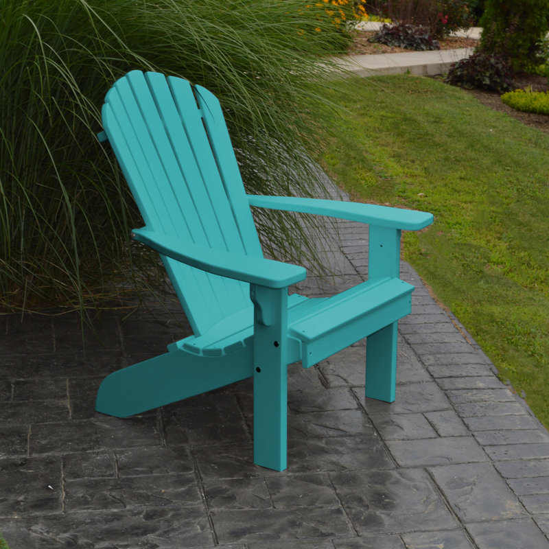 Addilyn Outdoor Adirondack Chair, Aruba Blue