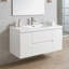 Meuble-lavabo suspendu de 48 po avec lavabo simple, blanc, armoire en mélamine et lavabo intégré en résine, fermeture amortie et entièrement assemblé.-1397478084-1397459716