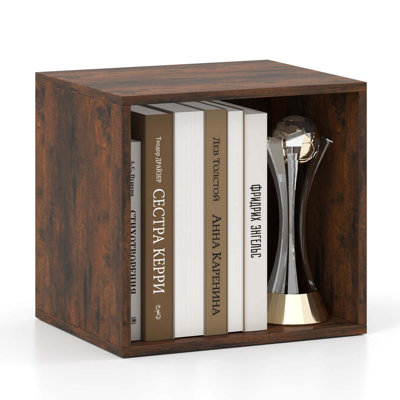 1 PCS Cube Storage Organizer Stackable Open Book Shelf for Small Space Storage System