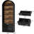 Two-tone Color Style Display Shelf,Sturdy Arched Bookcase,Bookshelf