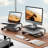 Monitor Stand Riser, Computer Desktop Stand Riser Holder, Vented Metal 2 Tier Desk Shelf