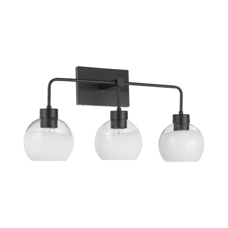 Éclairage pour meuble-lavabo 3 lumières Birdena, Matte Black