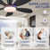 48 Inch Modern Low Profile Ceiling Fans With Lights And Remote/app