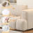 Modern light luxury fabric sofa set