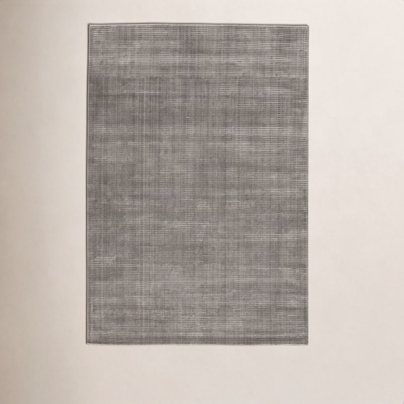 Tapis taupe tissé à la main Elroy, Rectangle 8 pi x 10 pi