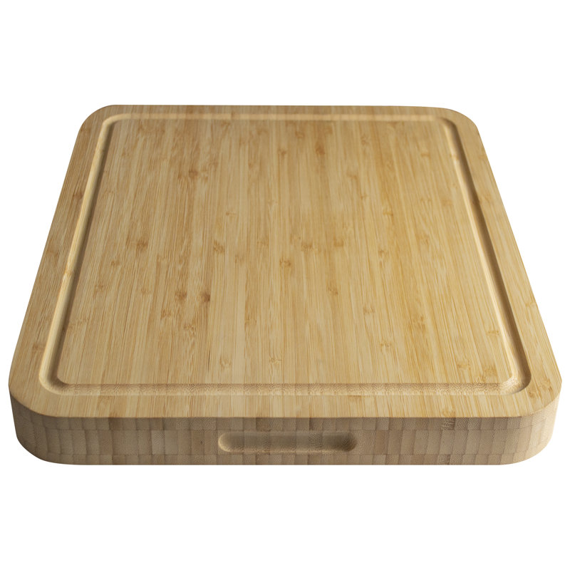 1.5" Extra Thick Bamboo Reversible Cutting Board with Juice Groove