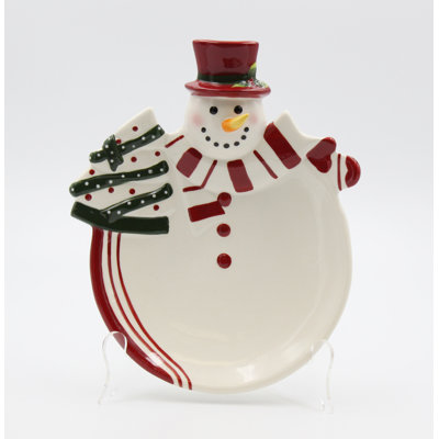 Clarence 9" Snowman Salad Plate