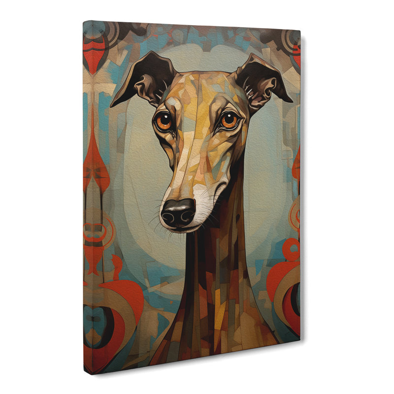 Greyhound Symbolism - No Frame Print, 76cm H x 50cm W x 3cm D