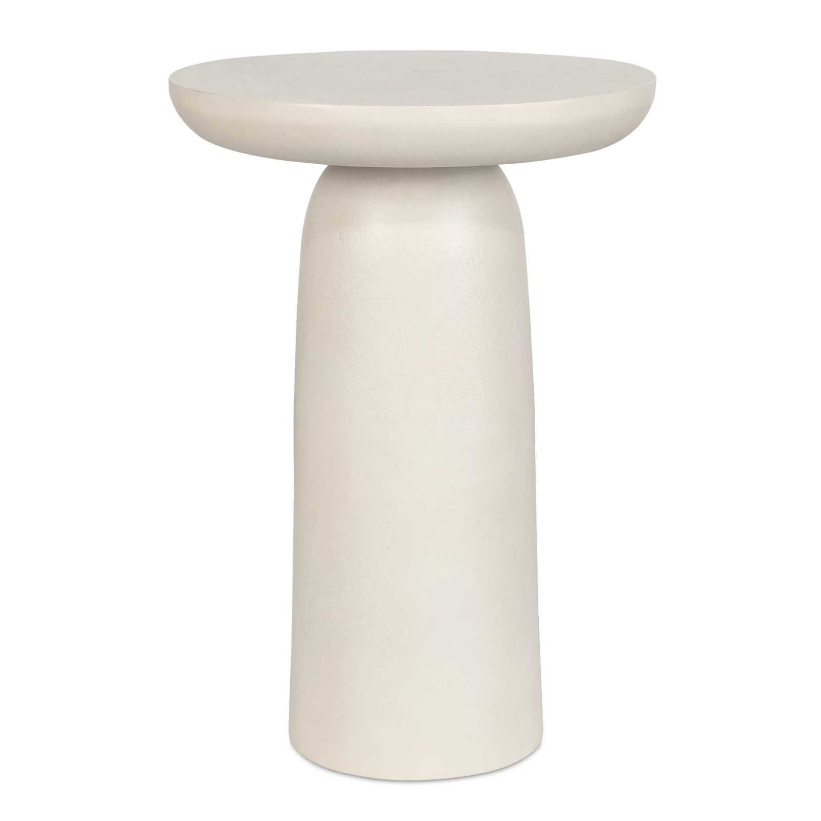 15" Patio Side Table, White
