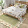 Washable Floral Scalloped Thin Non-Slip Green Area Rugs For Living Room Bedroom Vintage Office Dining Room Rug
