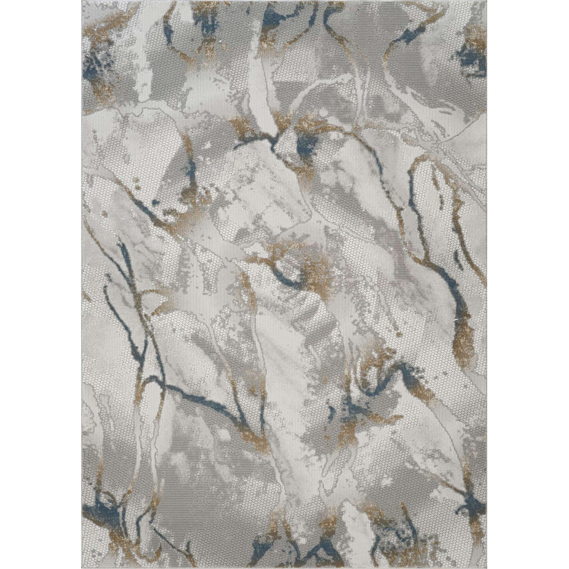 Tapis moderne gris, Rectangle 7 pi 10 po x 10 pi 6 po