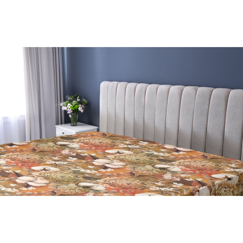 Drap-housse motif hortensia Ambesonne