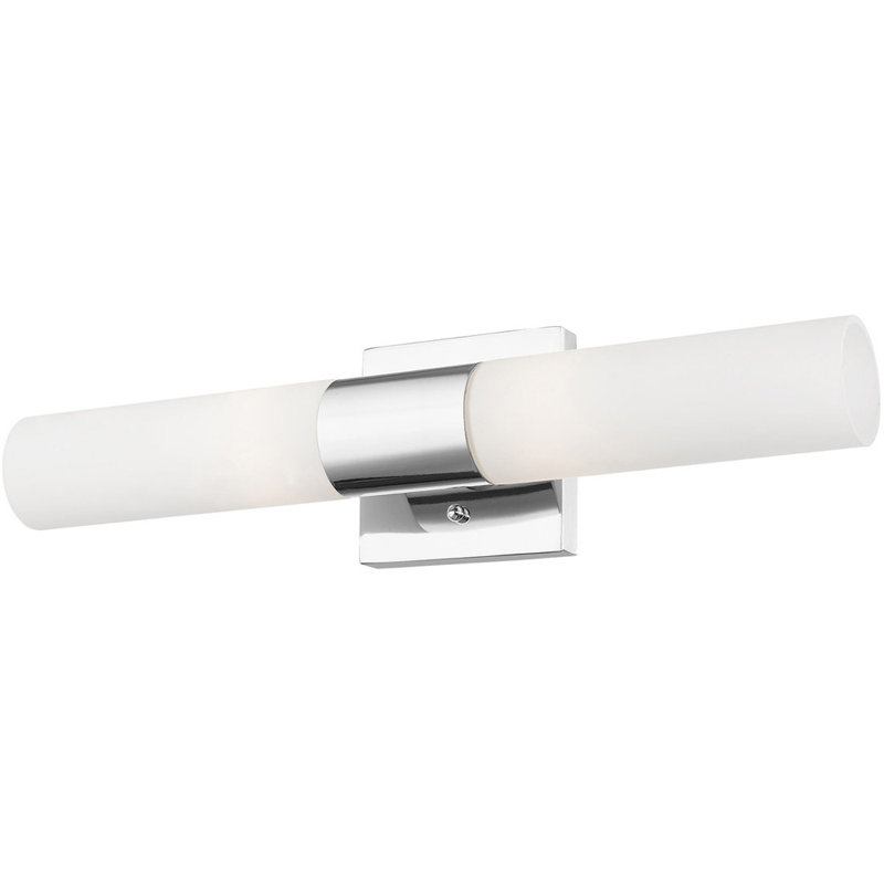 2 - Light Vanity Light, Polished Chrome