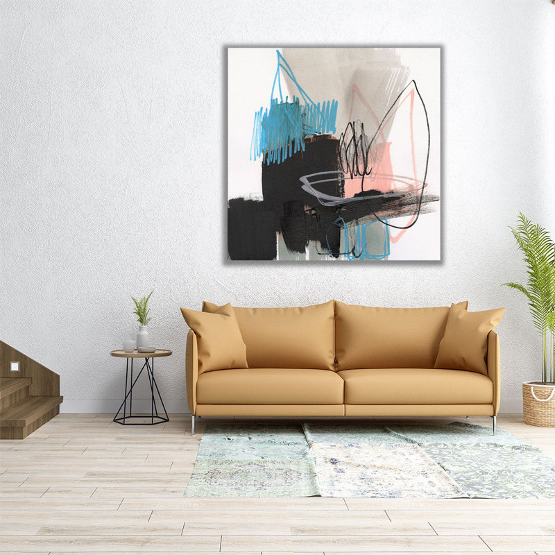 Linear Instinct I - reproduction d'art sur toile, H 16 po x l 16 po