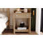 Table de chevet de style rétro avec tiroir et tablette ouverte pour beaucoup de rangement et une charmante décoration de chambre à coucher-1561297050